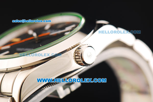Rolex Milgauss Rolex 3131 Automatic Movement Full Steel with Black Dial and Stick Markers - Click Image to Close